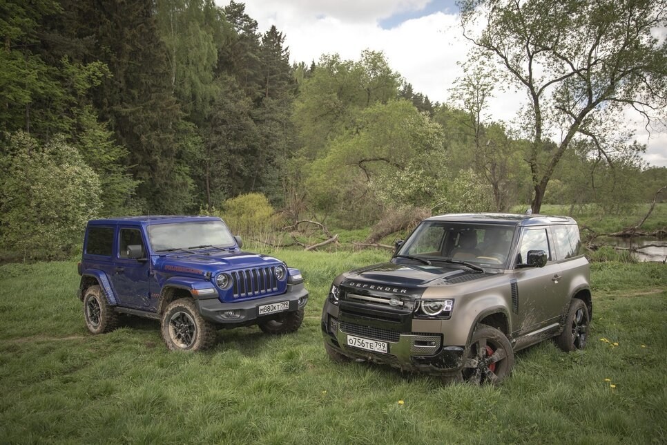 Тест-драйв Jeep Wrangler: Jeep Wrangler Rubicon против Land Rover Defender 90. Коротыши