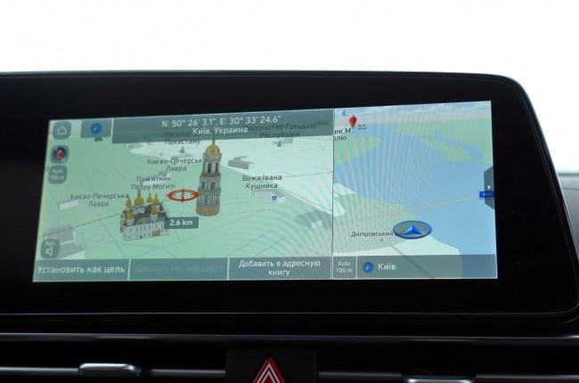 Hyundai Elantra навигация в 3D