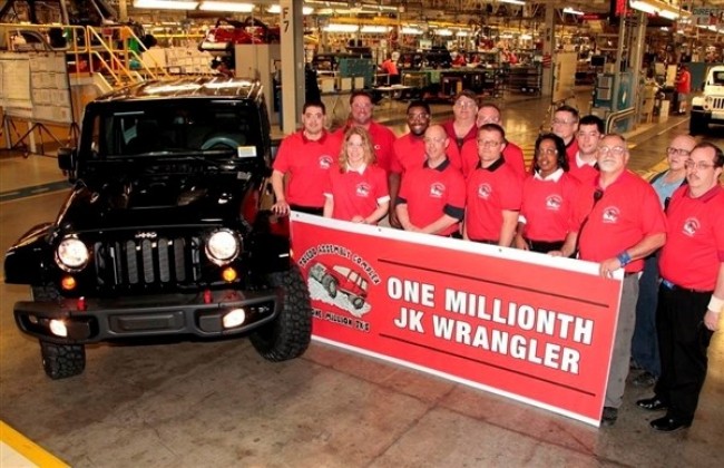 В мае 2013 года, с конвейера сошел миллионный Jeep Wrangler
