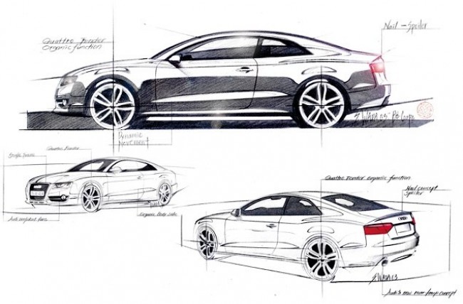 Audi A5 официальный скетч