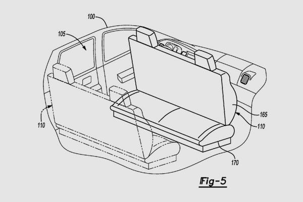 Ford запатентовал салоны для машин-беспилотников