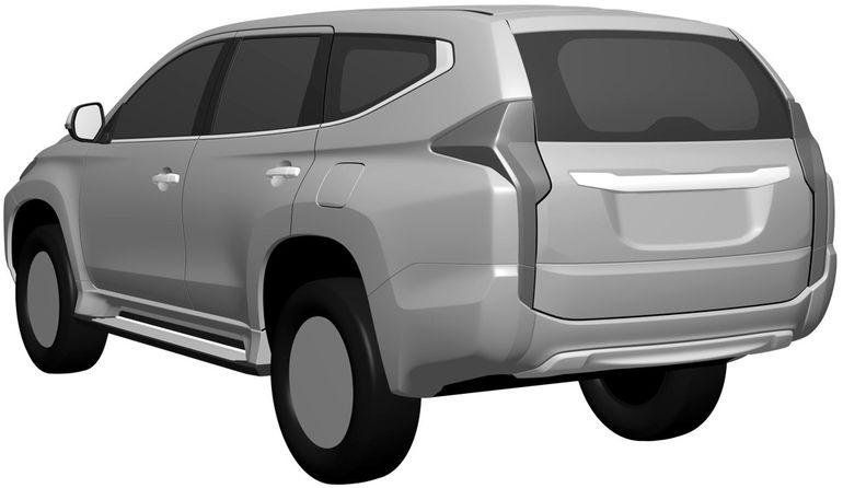 Дизайн нового Mitsubishi Pajero Sport рассекречен на патентных изображениях