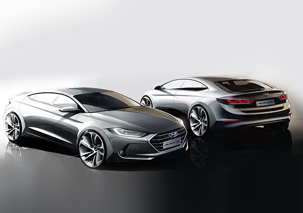 Компания Hyundai рассекретила интерьер Elantra нового поколения