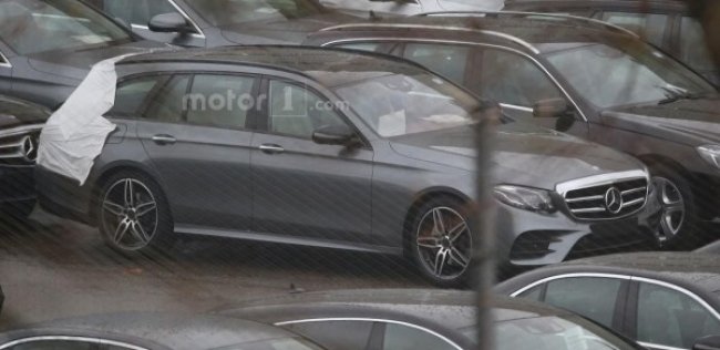 Шпионы сфотографировали универсал Mercedes-Benz E-Class